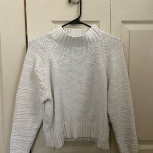 cropped white sweater